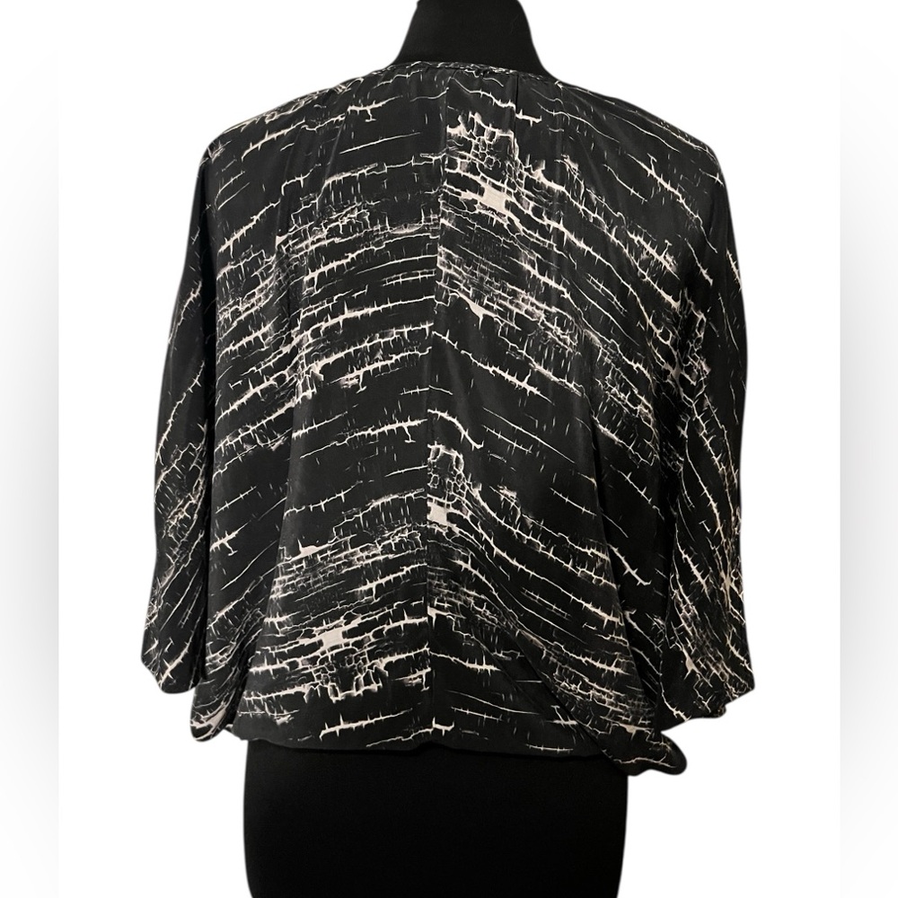 3/$20 💜 PODOLLS Silk Birch Bark Cracked Blouse M Corpgoth Boho Witchy Top - Picture 5 of 5